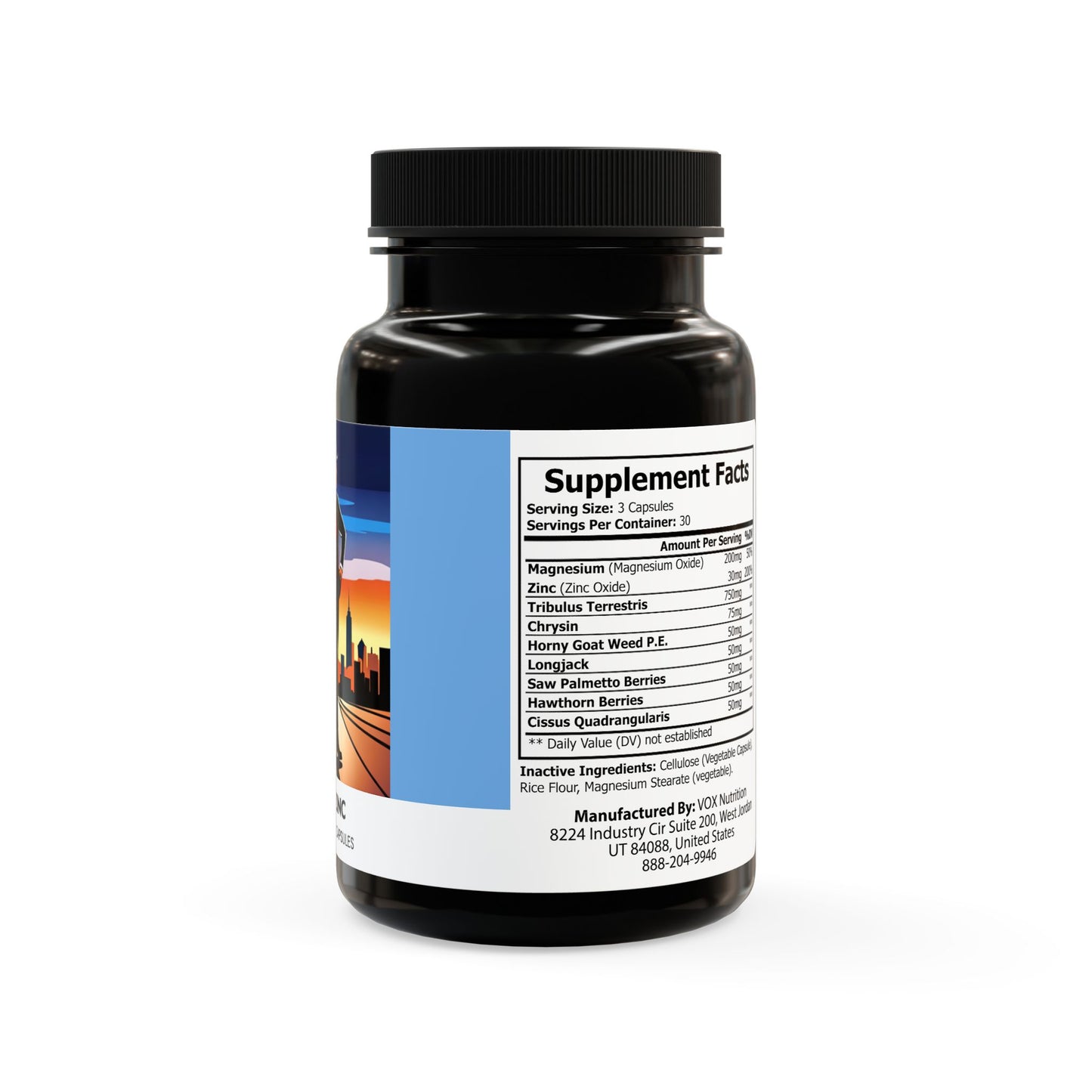 Magnesium Zinc Supplement (90 Capsules)