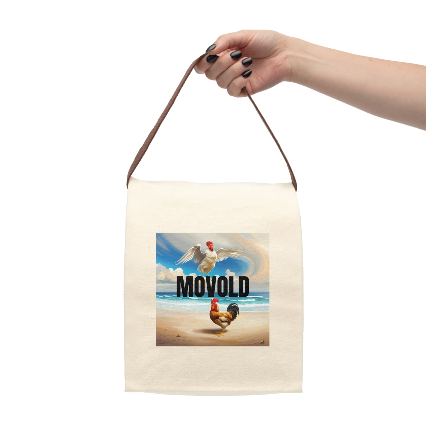 Canvas Lunch Bag With Strap