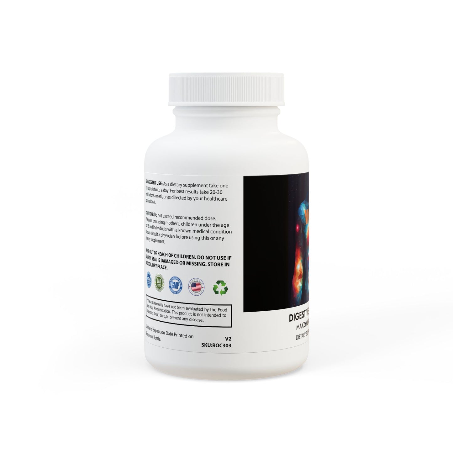 Digestive Enzyme Blend Supplement (60 Capsules)