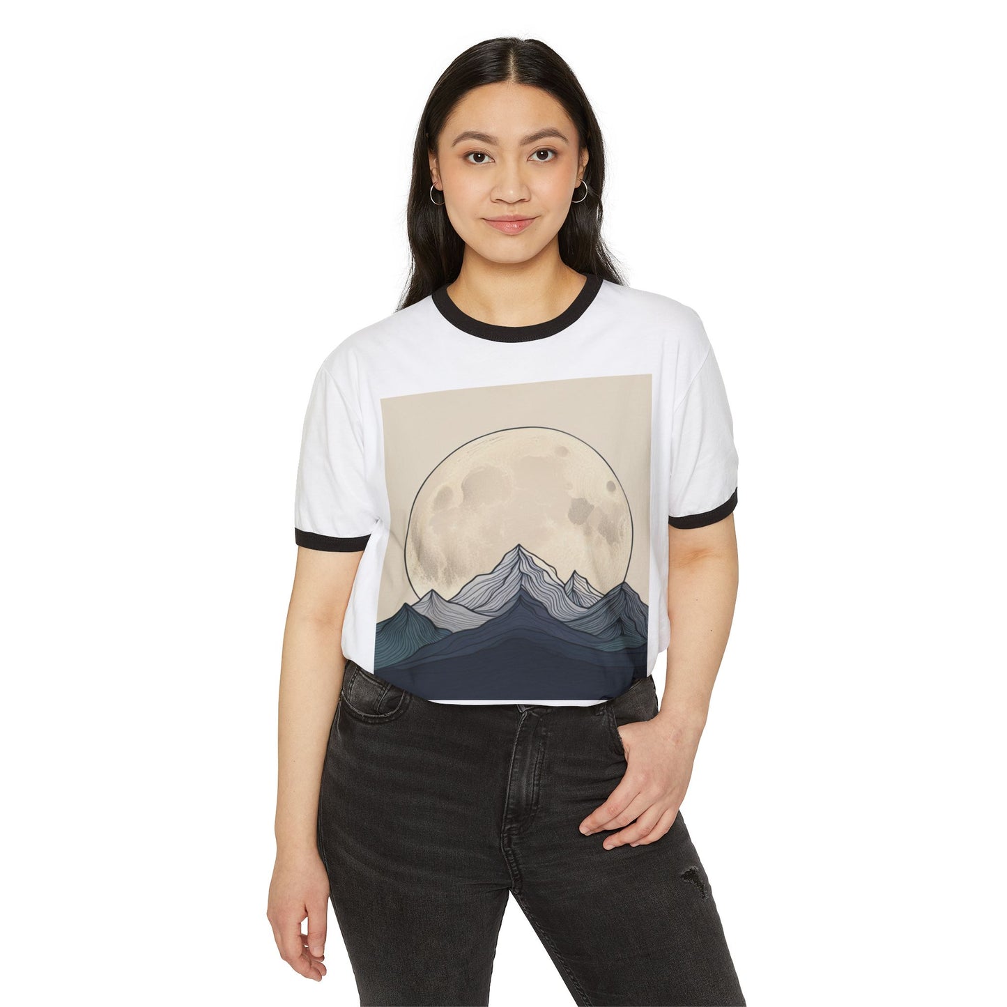 AZA Unisex Cotton Ringer T-Shirt