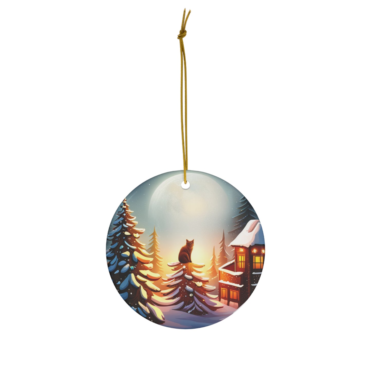 Ceramic Ornament, 4 Shapes