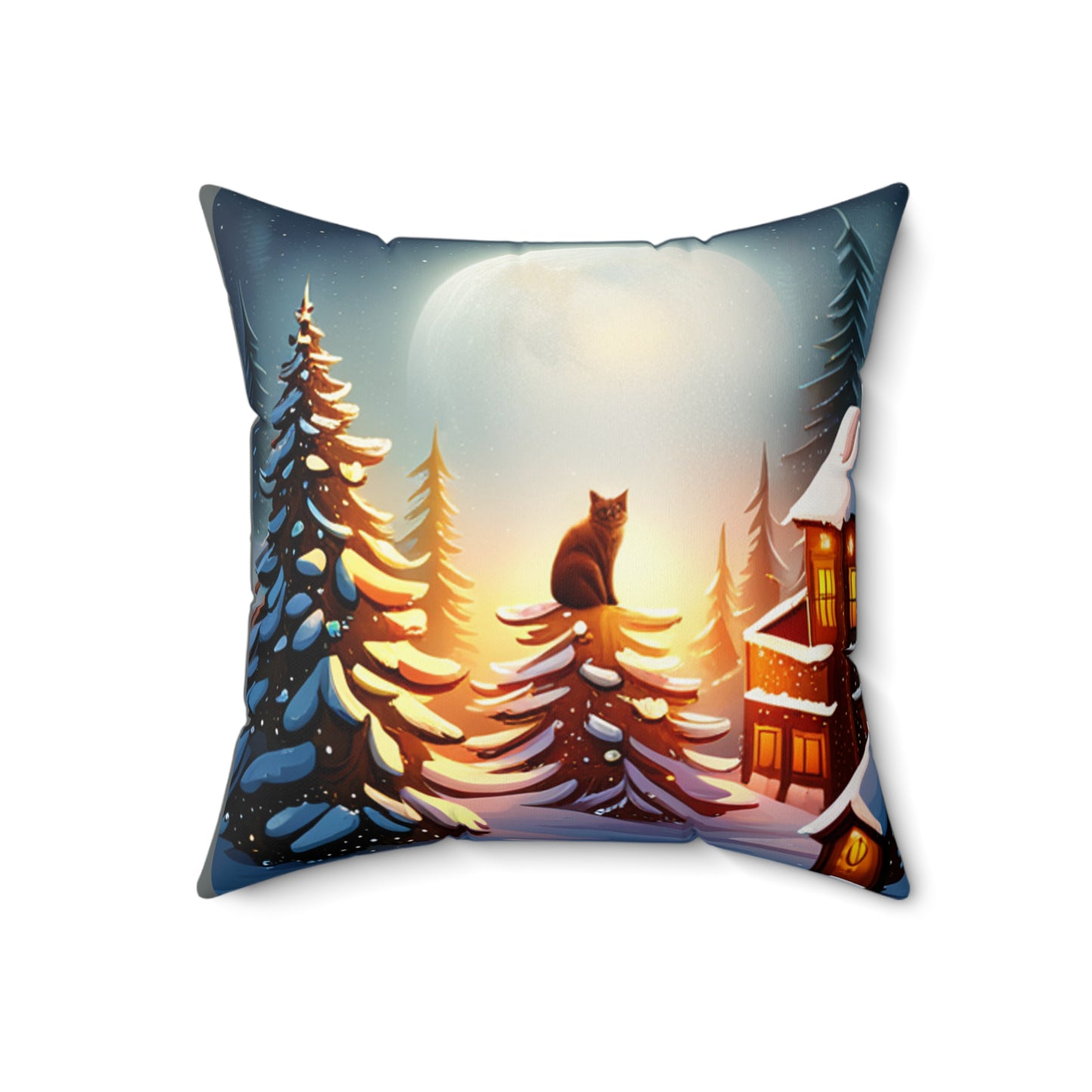 Spun Polyester Square Pillow