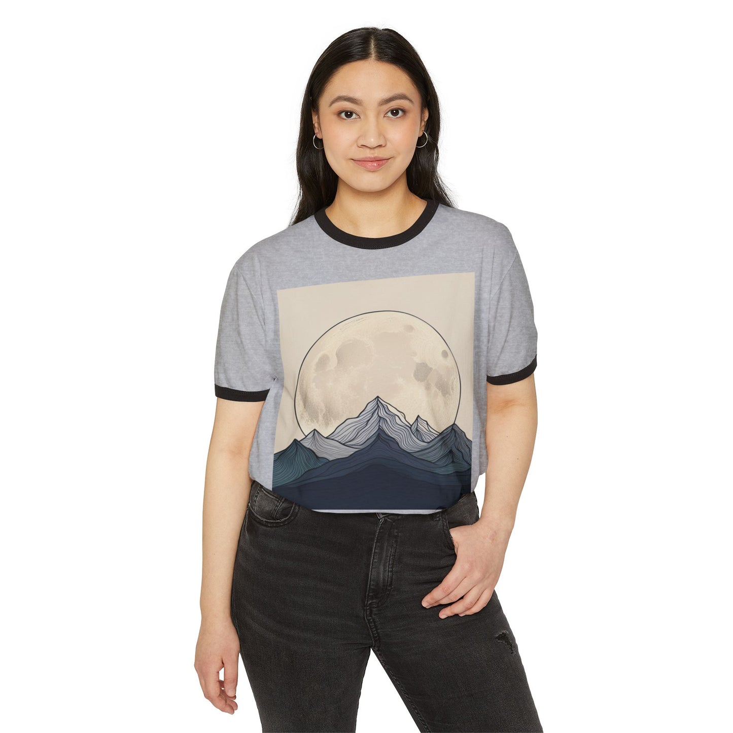 AZA Unisex Cotton Ringer T-Shirt