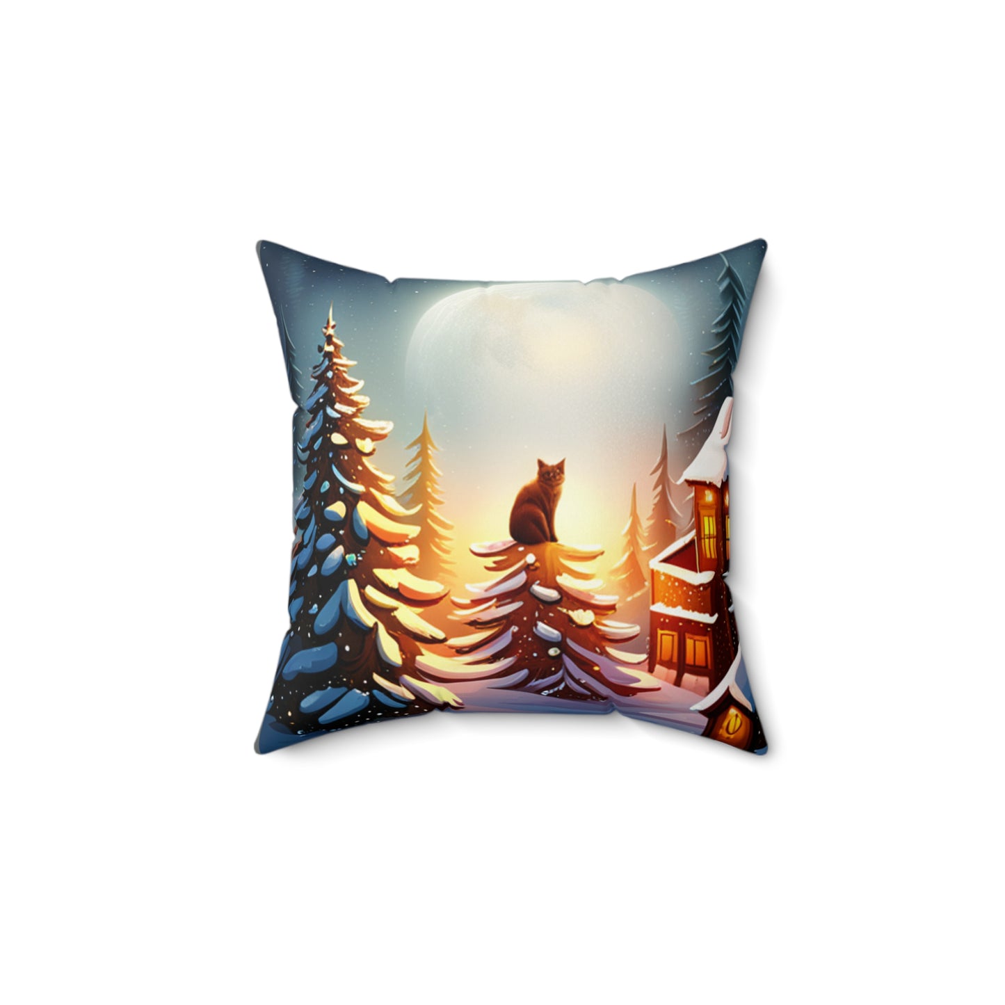 Spun Polyester Square Pillow