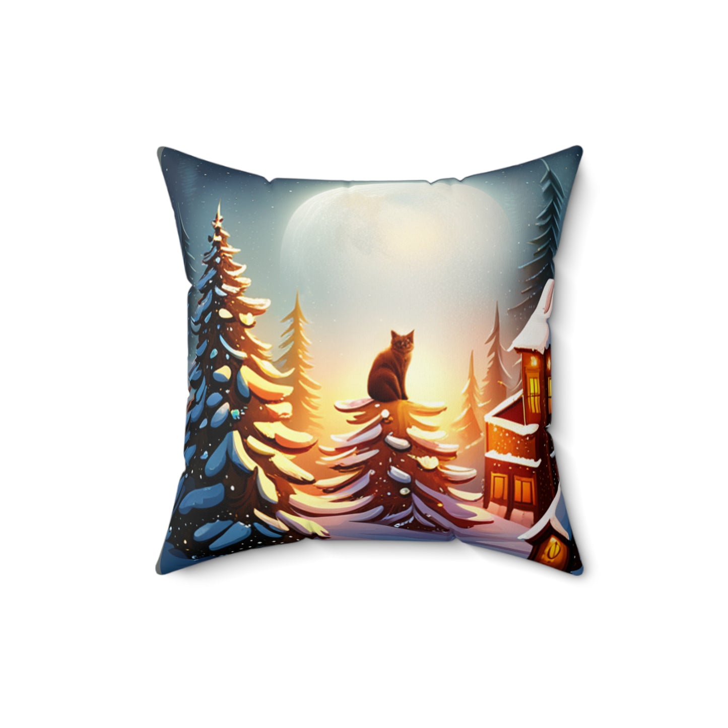 Spun Polyester Square Pillow