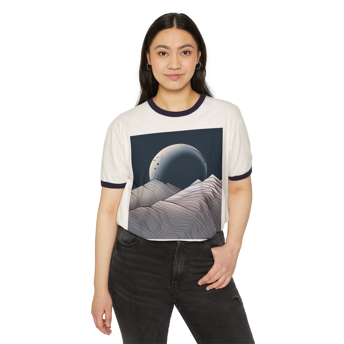 AZA Unisex Cotton Ringer T-Shirt