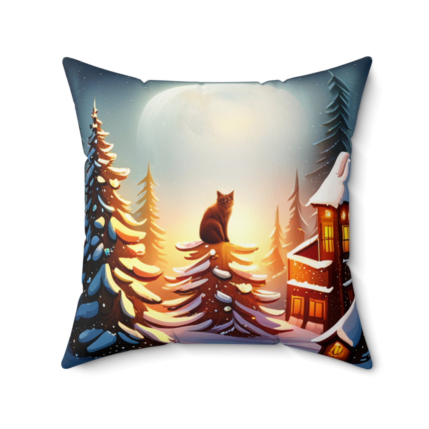 Spun Polyester Square Pillow