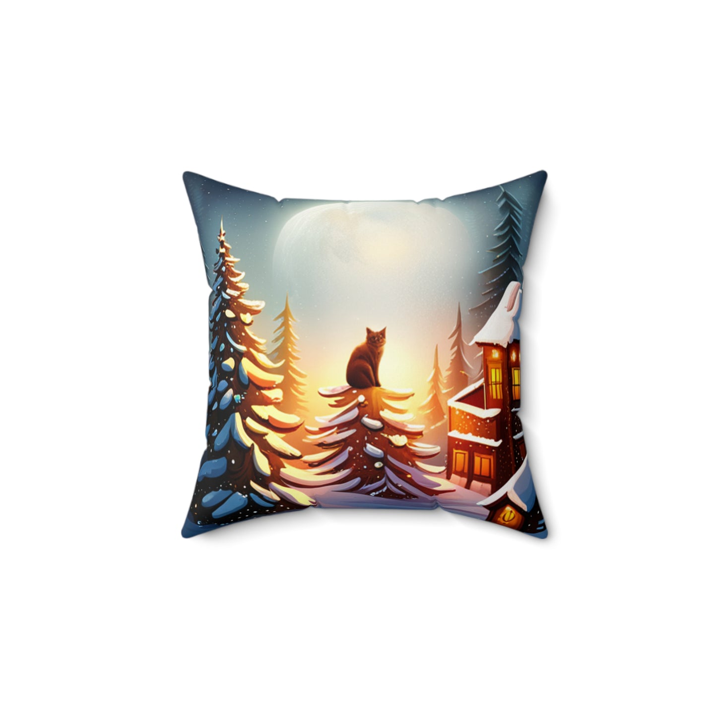 Spun Polyester Square Pillow