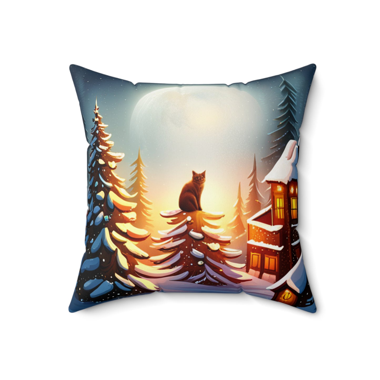 Spun Polyester Square Pillow