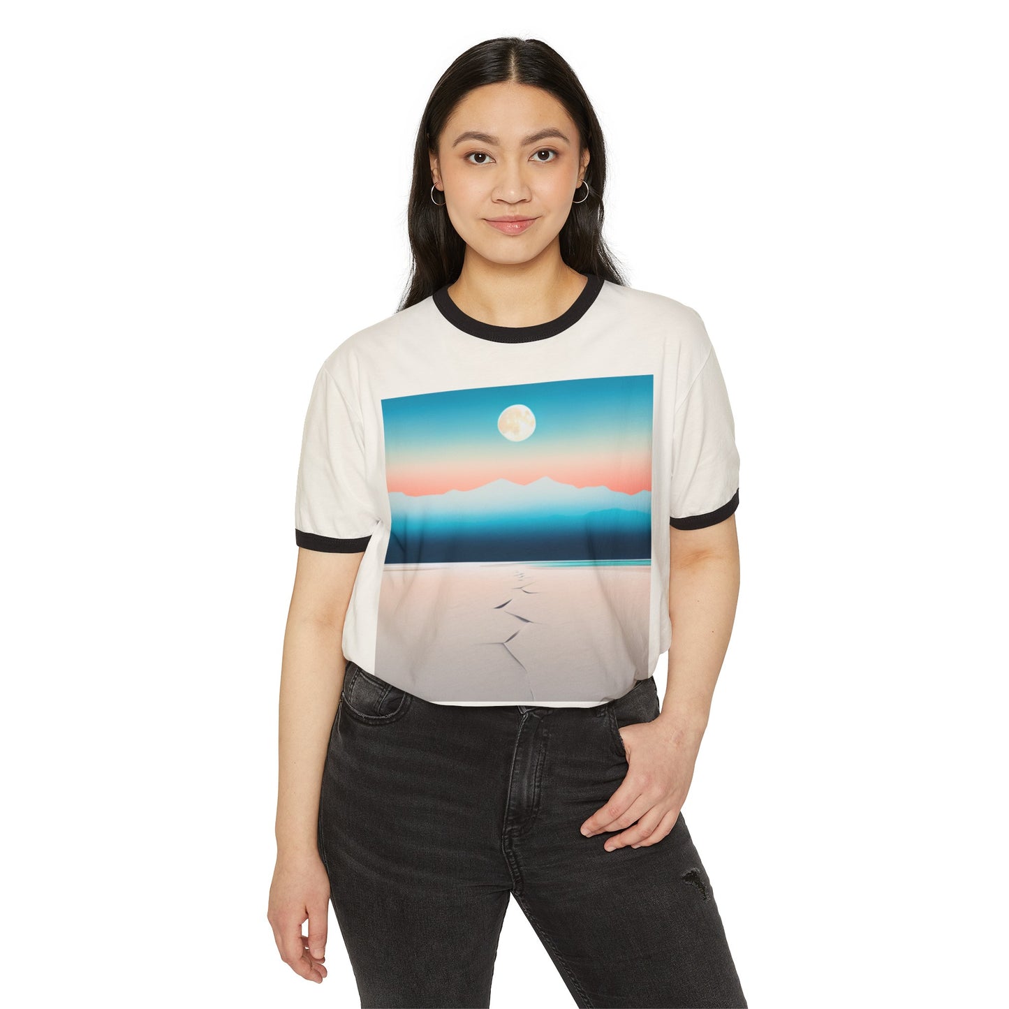 AZA Unisex Cotton Ringer T-Shirt