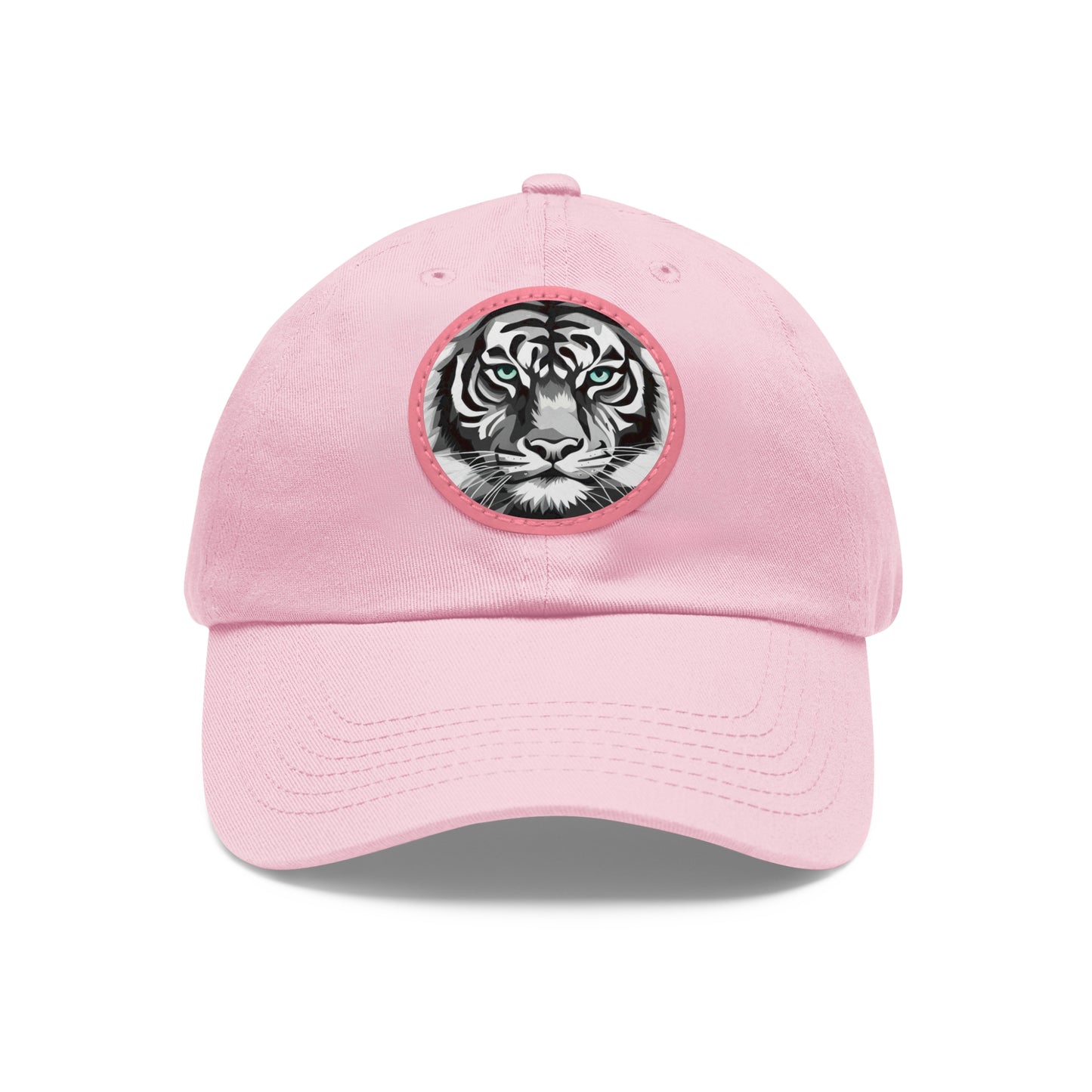 Hat with Leather Patch (Round)