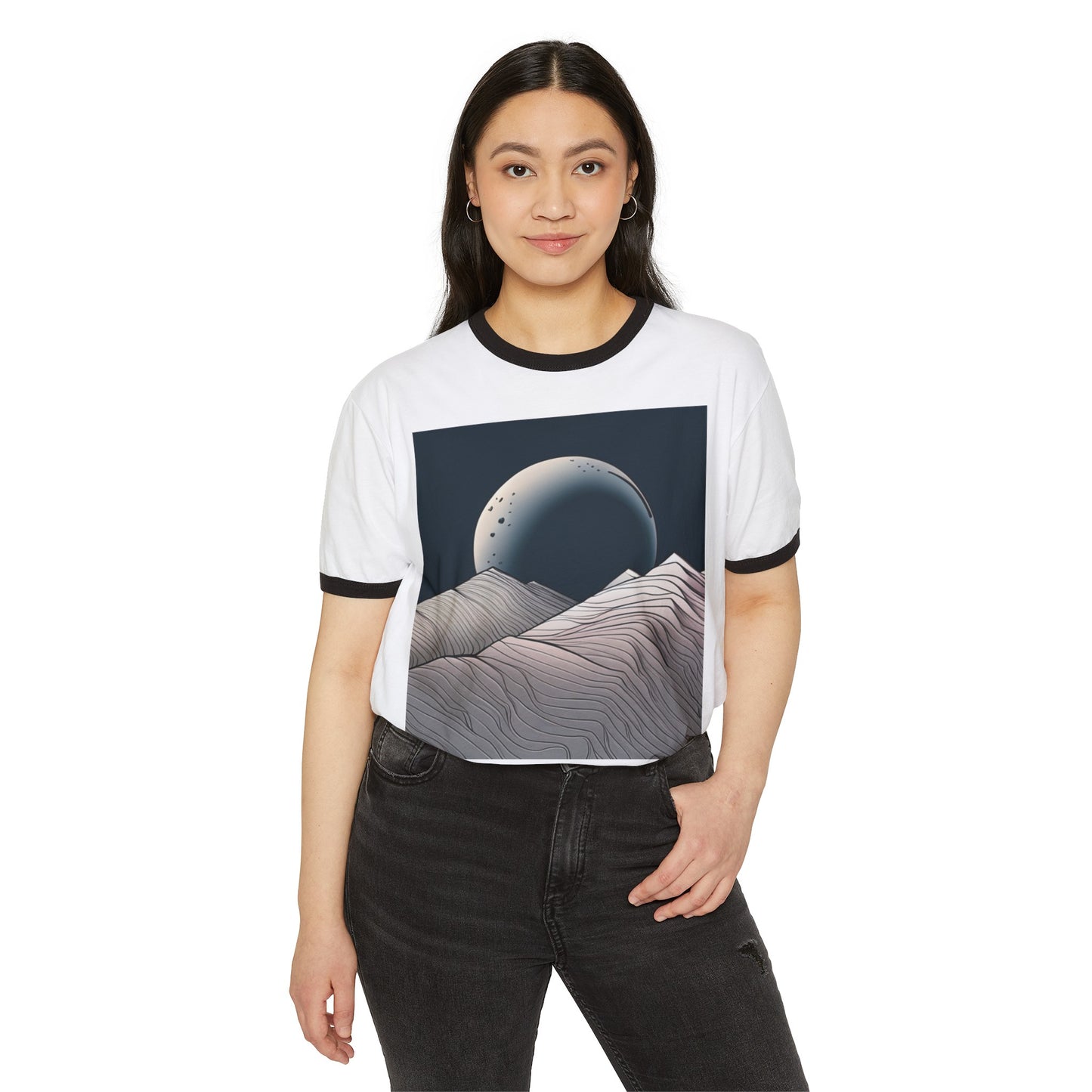 AZA Unisex Cotton Ringer T-Shirt