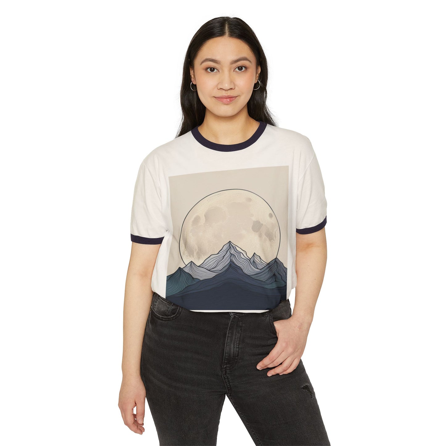 AZA Unisex Cotton Ringer T-Shirt