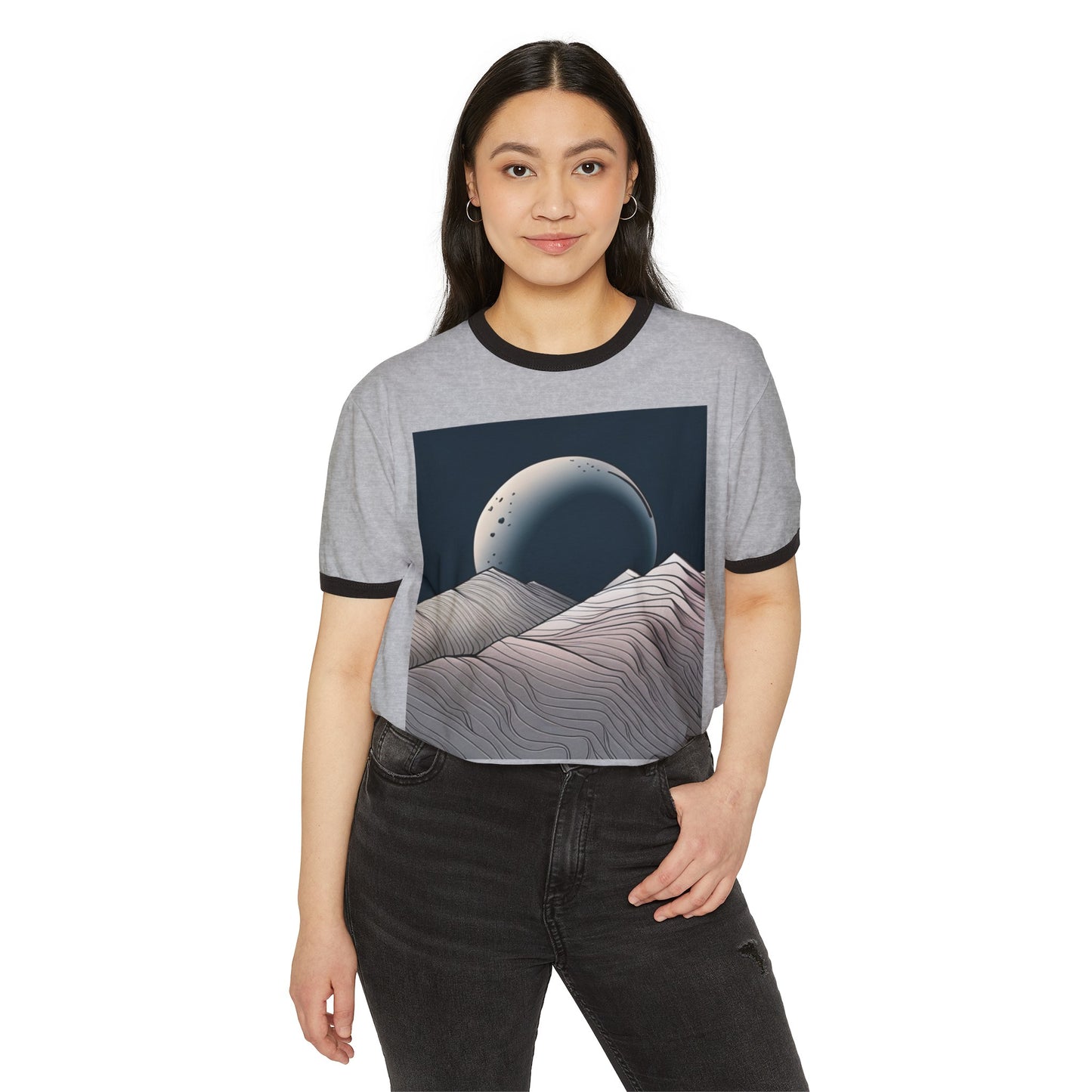 AZA Unisex Cotton Ringer T-Shirt