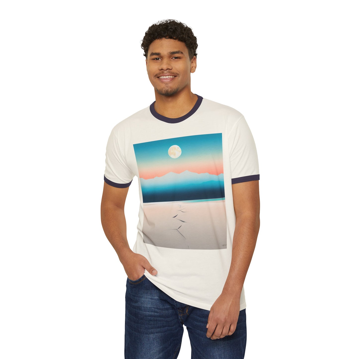 AZA Unisex Cotton Ringer T-Shirt