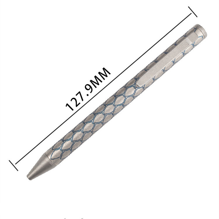 Titanium Alloy Tactical Pen Outdoor EDC Portable Anti-wolf Tactical Gel Pen