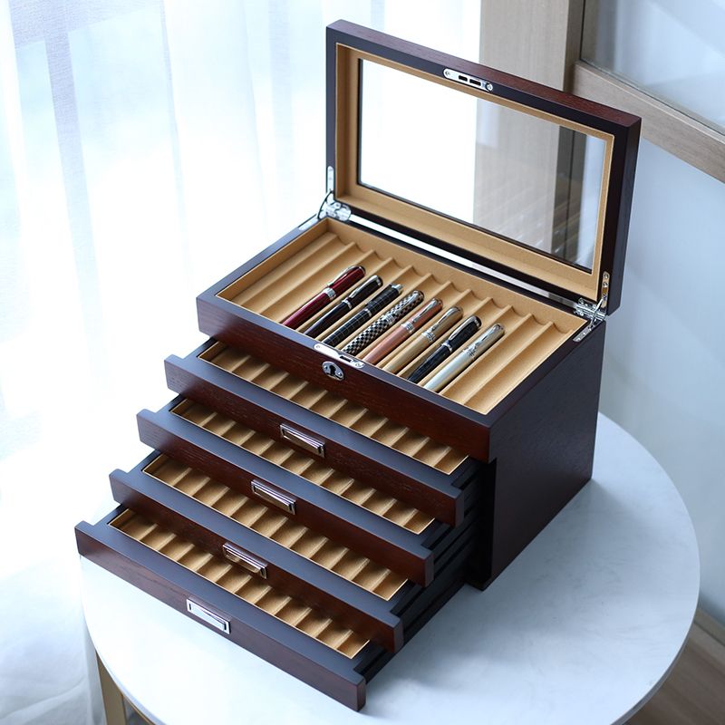 Pen Box Brown Ash Veneer