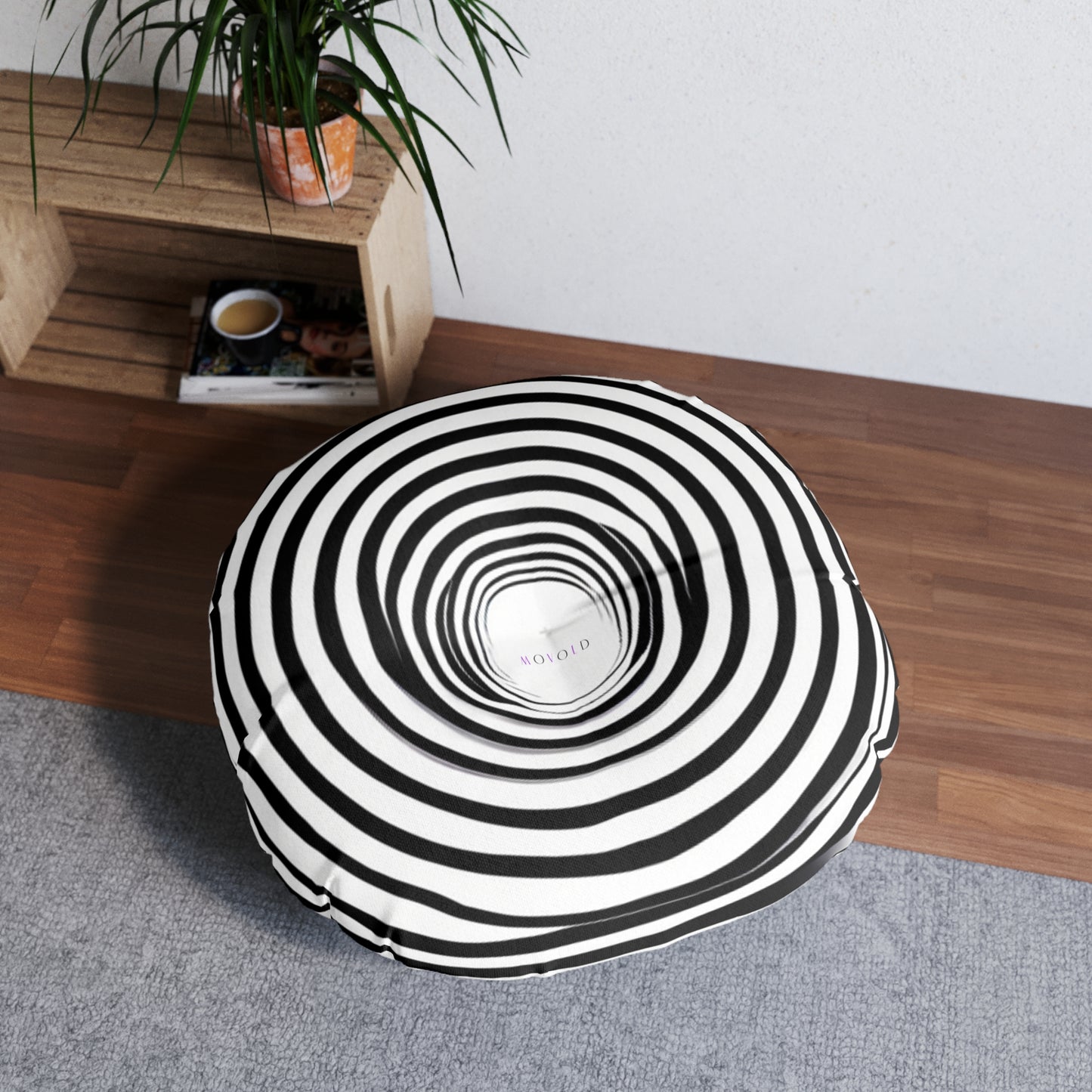 Tufted Floor Pillow, Round