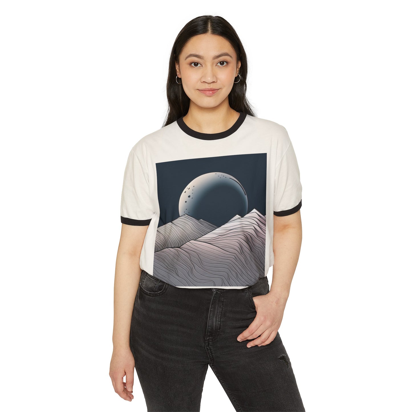 AZA Unisex Cotton Ringer T-Shirt