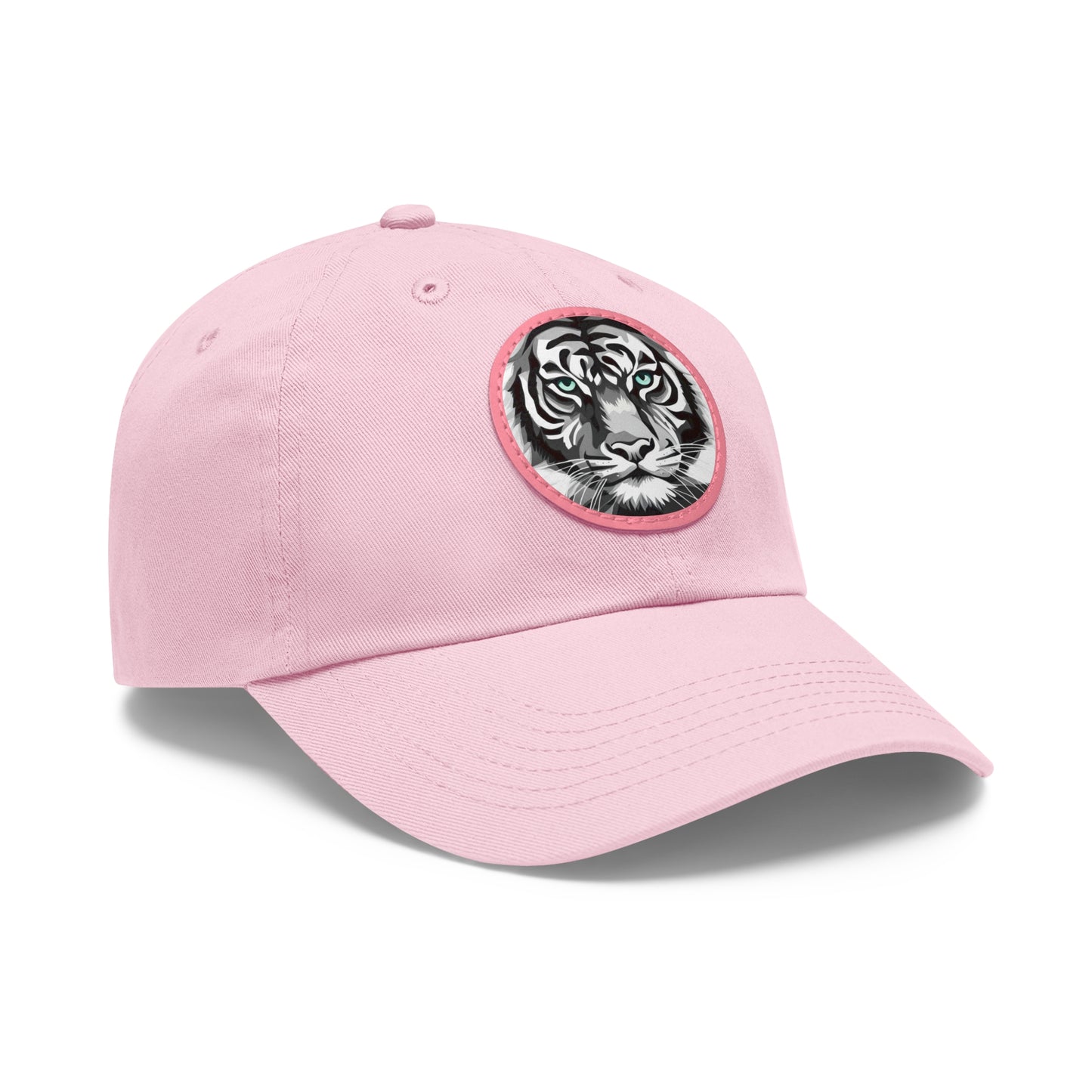 Hat with Leather Patch (Round)