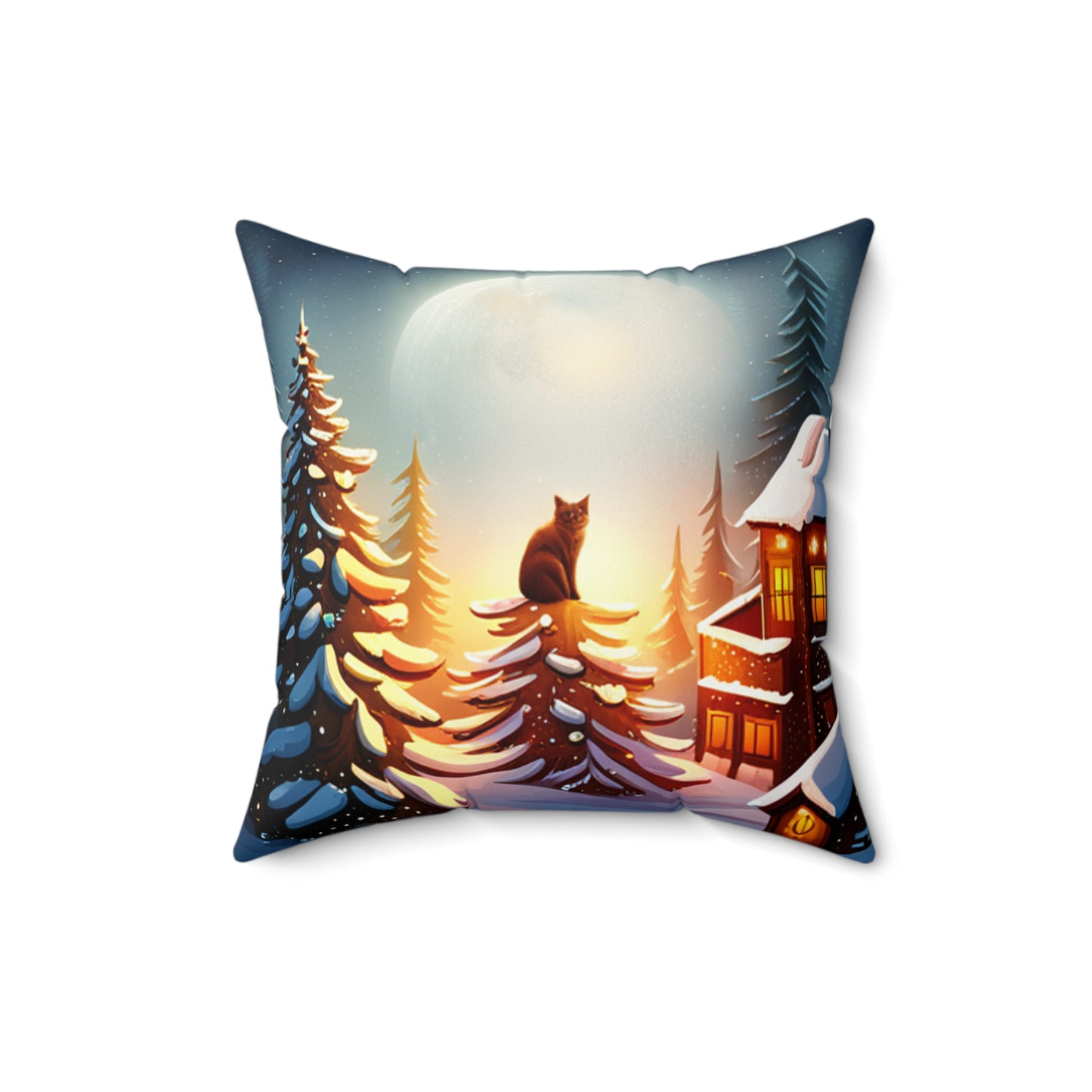 Spun Polyester Square Pillow