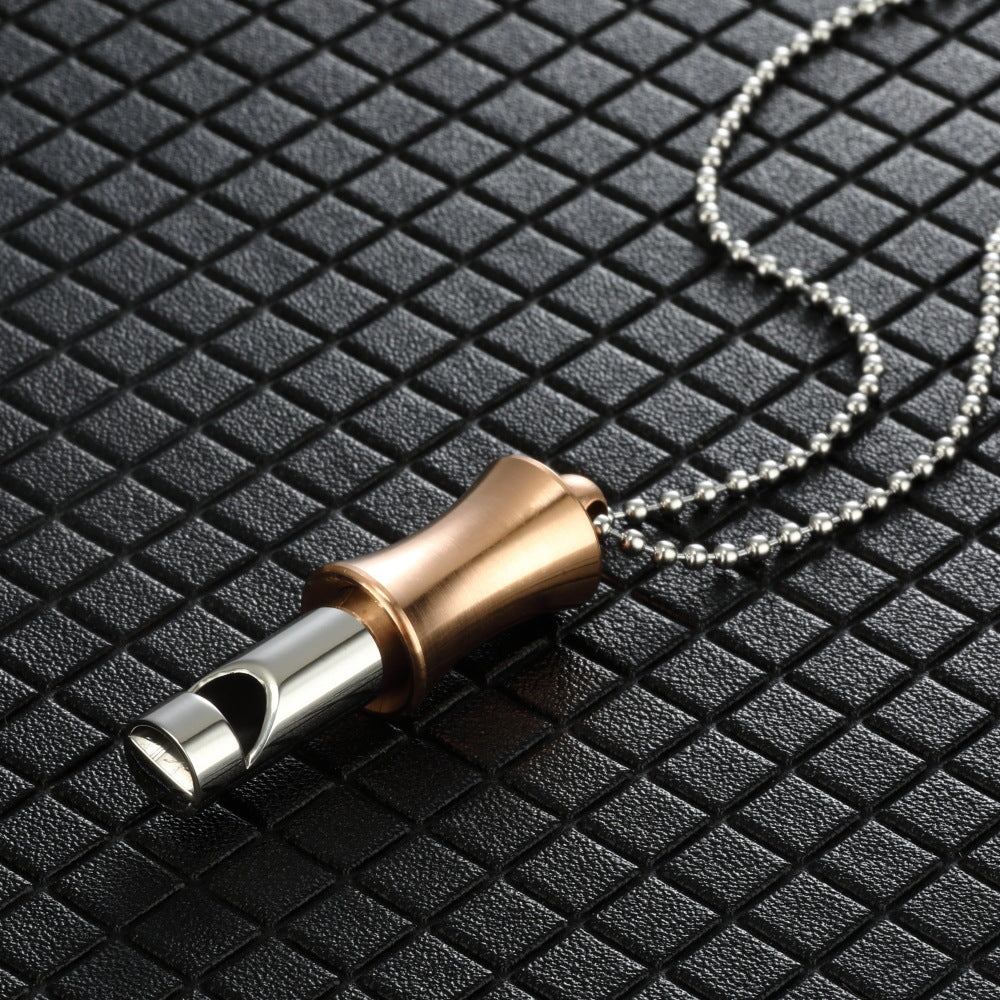 Yoga Exercise Meditation Whistle Adjustable Necklace