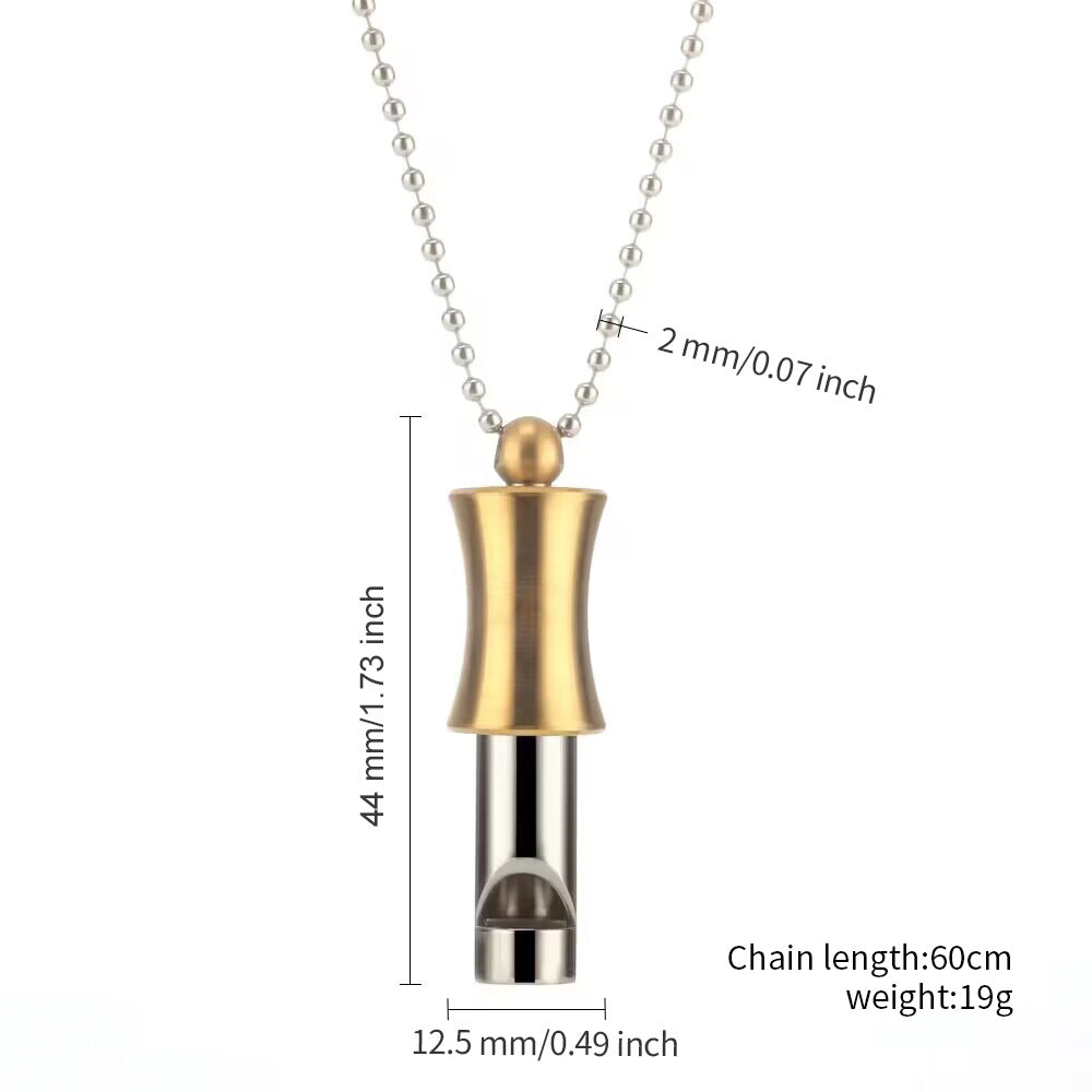 Yoga Exercise Meditation Whistle Adjustable Necklace