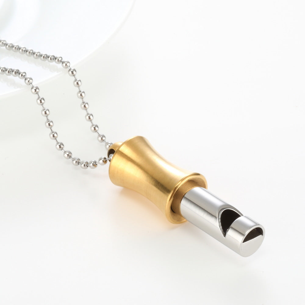 Yoga Exercise Meditation Whistle Adjustable Necklace