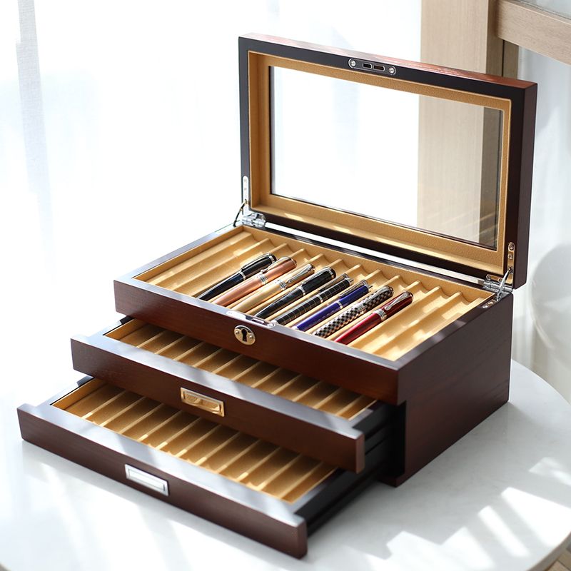Pen Box Brown Ash Veneer