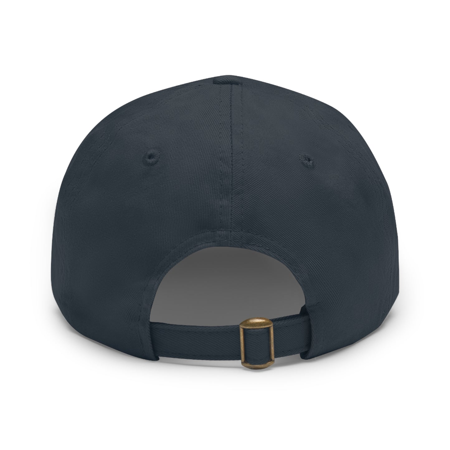 Hat with Leather Patch (Round)