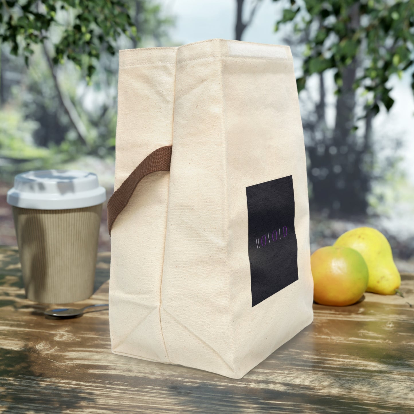 Canvas Lunch Bag With Strap