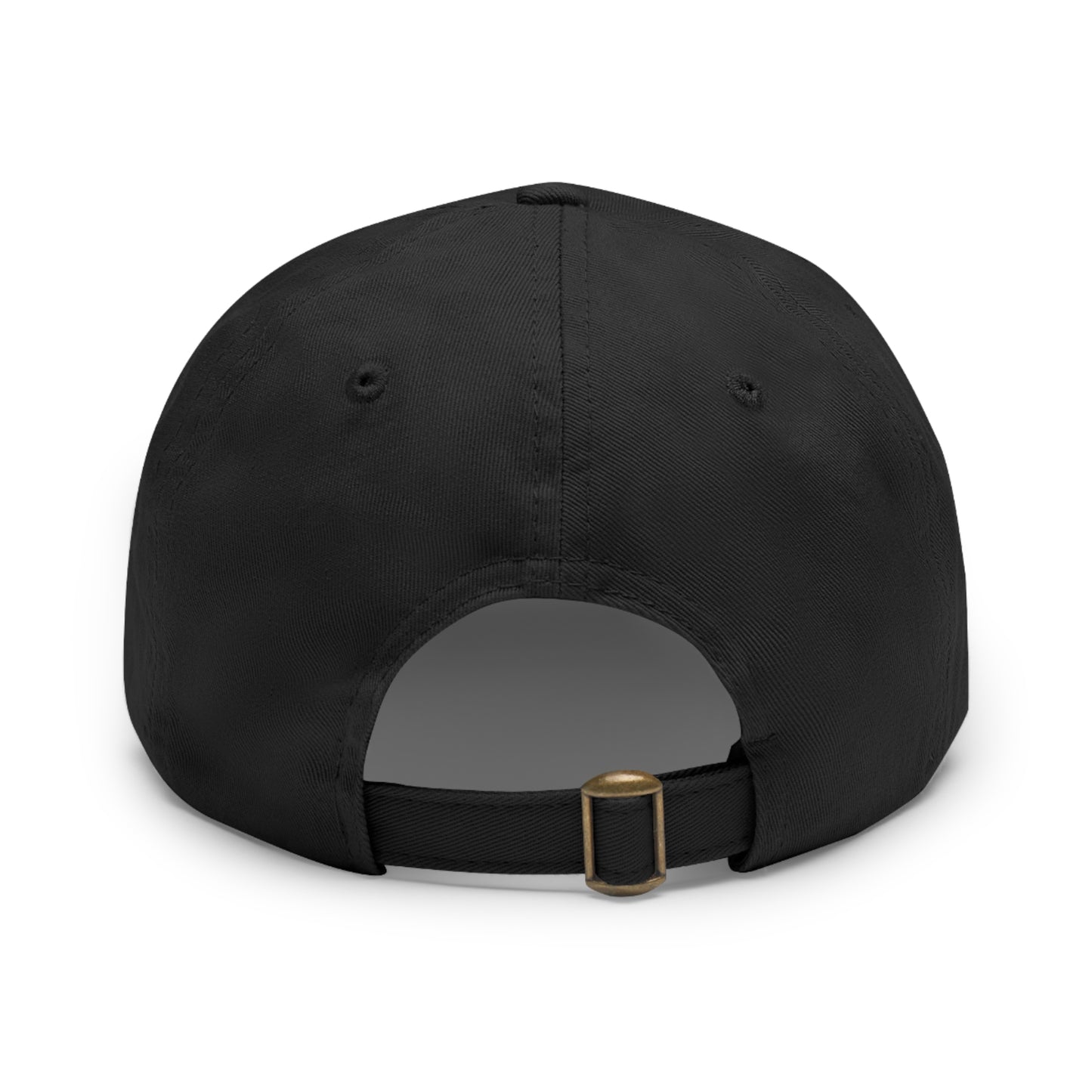 Hat with Leather Patch (Round)